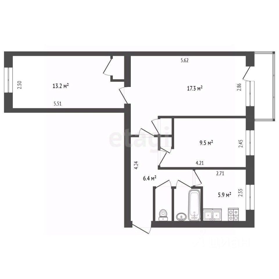 Продажа 3-комн квартиры на вторичном рынке Фрязино, улица Ленина, 37
