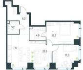 Продать Квартиры вторичка Озёрная улица  к1 