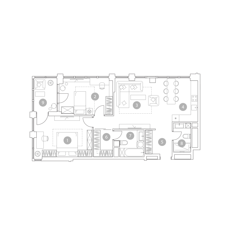 Продажа 3-комн квартиры в новостройке Москва г., Миклухо-Маклая ул.,  к. 1