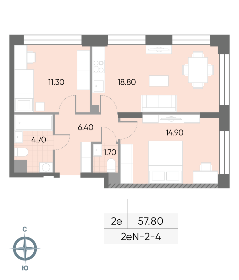 Продажа 2-комн квартиры в новостройке Борисовские Пруды улица, д.1