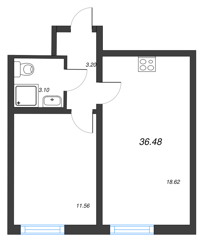 Продажа 1-комн квартиры в новостройке Санкт-Петербург г., Маршала Казакова ул.,  к. 10