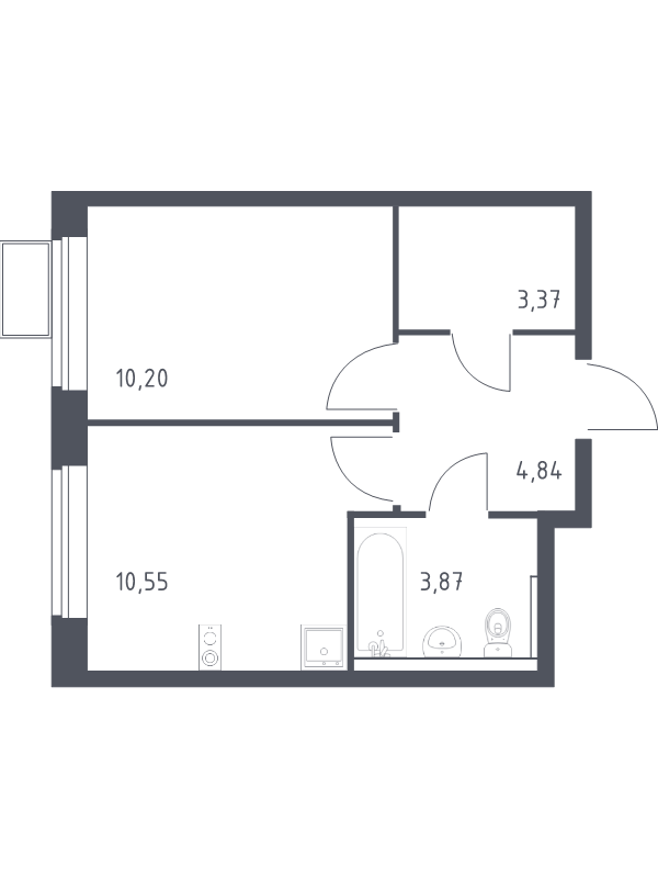 Продажа 1-комн квартиры в новостройке Егорово п., Колхозная ул.,  к. 3.2