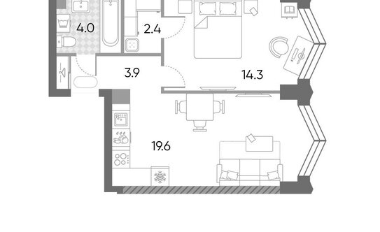 Продажа 1-комн квартиры на вторичном рынке Архитектора Щусева ул,  д. 5 к1