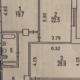 Аренда 3-комн квартиры на вторичном рынке Филёвский б-р,  д. 24,  к. 3