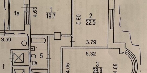 3-комн квартира Филёвский б-р,  д. 24,  к. 3