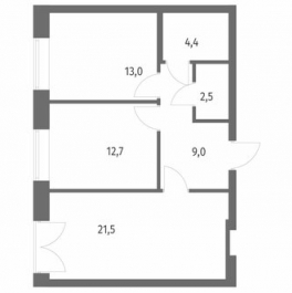Продажа 2-комн квартиры на вторичном рынке Новоселье, ул Адмиралтейская,  д. 11