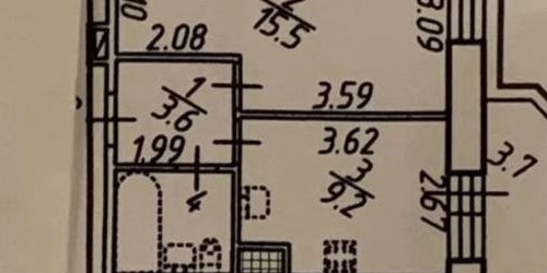 1-комн квартира улица Турку, 11к2