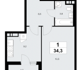 Продать Квартиры в новостройке Прокшино д., Проектируемый проезд № 7029   7.1.2