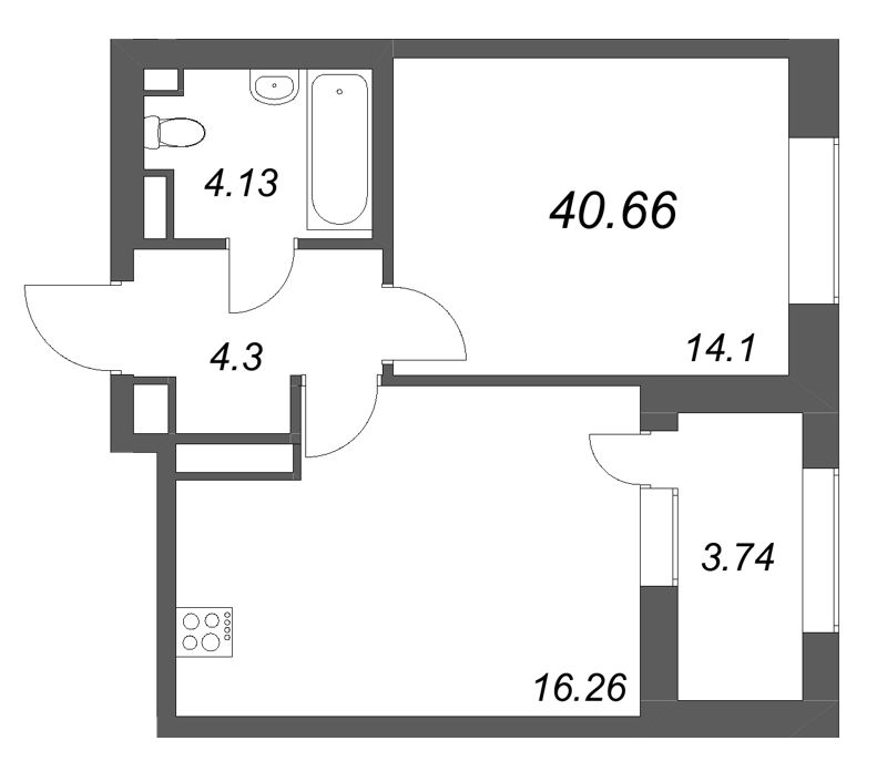 Продажа 1-комн квартиры в новостройке Шушары п., Школьная ул.,  к. 1