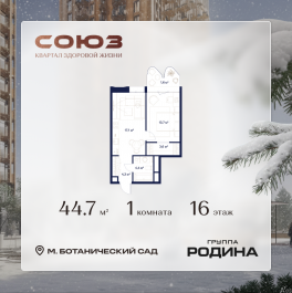 Продажа 1-комн квартиры в новостройке Сельскохозяйственная ул., 26, стр. 11