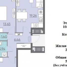 Продажа 2-комн квартиры на вторичном рынке проспект Крузенштерна,  д. 4 с1