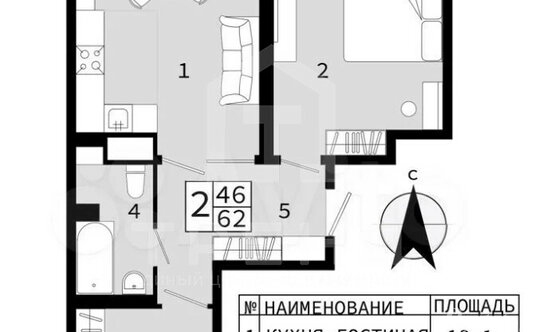 Продажа 2-комн квартиры на вторичном рынке Мурино г, Шоссе в Лаврики ул,  д. 55