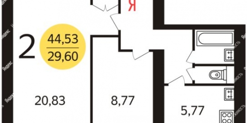 2-комн квартира Марьиной Рощи 4-й проезд,  д. 10