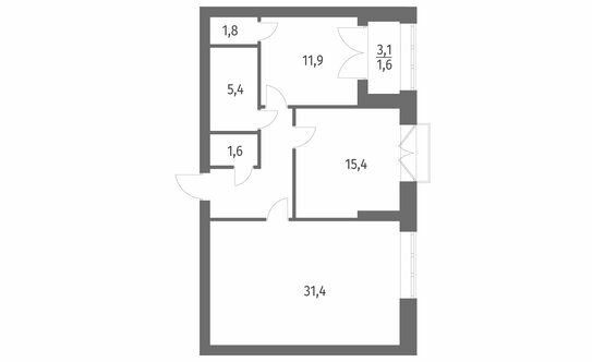 Продажа 2-комн квартиры на вторичном рынке улица Академика Константинова,  д. 1 к1 с1