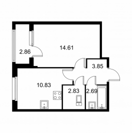 Продажа 1-комн квартиры в новостройке Колпино г., Загородная ул.,  к. C