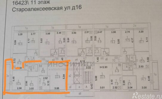 Продажа 3-комн квартиры на вторичном рынке ул Староалексеевская,  д. 16