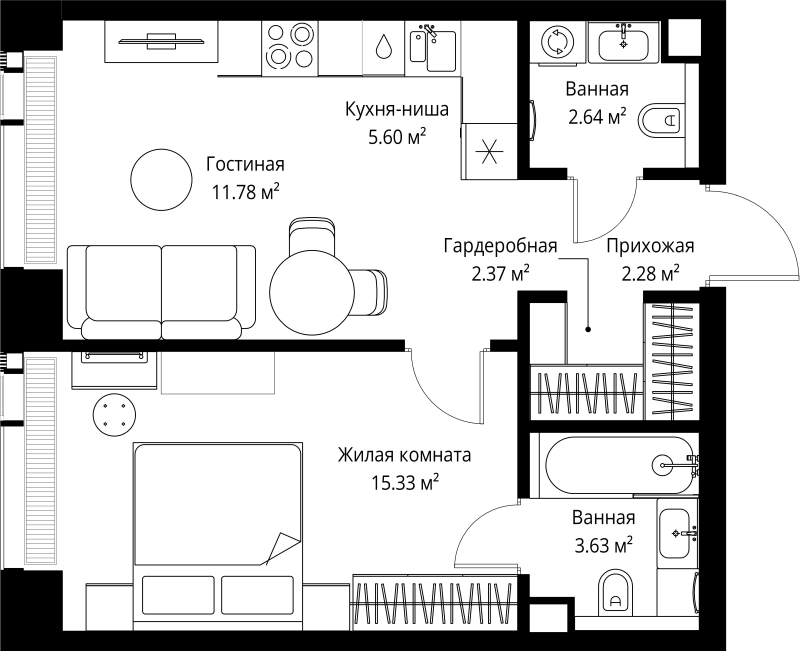 Продажа 1-комн квартиры в новостройке Москва г., Верейская ул.,  к. 3