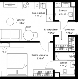 Продажа 1-комн квартиры в новостройке Москва г., Верейская ул.,  к. 3