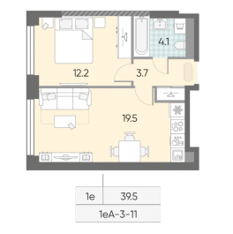 Продажа 1-комн квартиры в новостройке Москва г., Братьев Весниных б-р,  к. 1-3