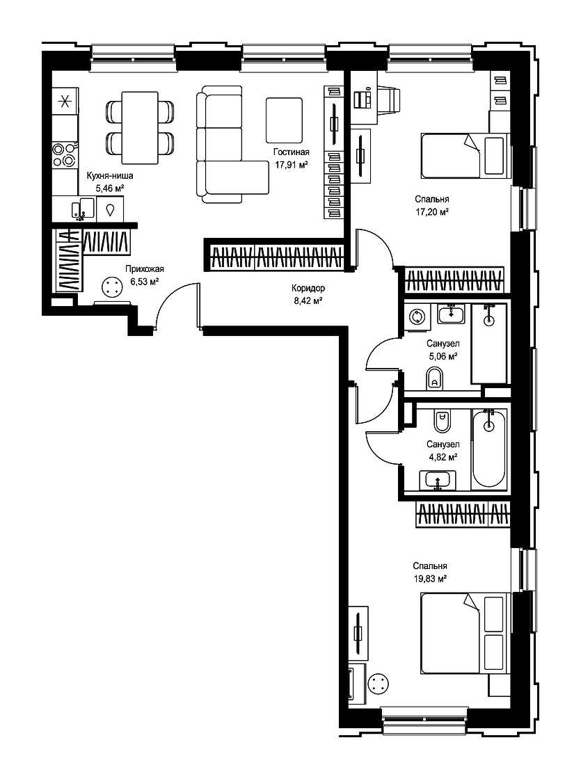 Продажа 2-комн квартиры в новостройке Дмитровское шоссе, вл. 87