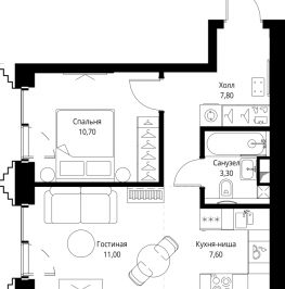 Продажа 1-комн квартиры в новостройке Москва г., Верейская ул., к. SET.1.2 Продажа 1-комн квартиры в новостройке Москва г., Верейская ул., к. SET.1.2