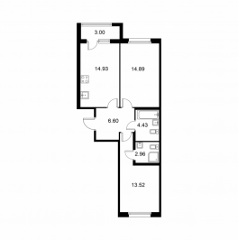 Продажа 2-комн квартиры в новостройке Колпино г., Загородная ул., к. B Продажа 2-комн квартиры в новостройке Колпино г., Загородная ул., к. B