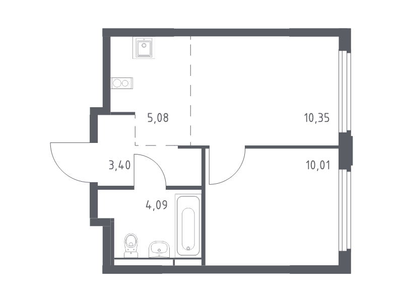 Продажа 1-комн квартиры в новостройке Королёв г., Тихонравова ул.,  к. 1