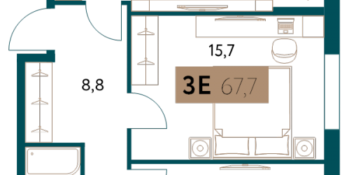 2-комн квартира Москва г., Винницкая ул.,  к. 3