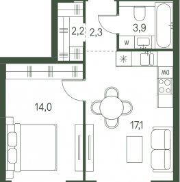 Продажа 1-комн квартиры в новостройке Москва г., Волоколамское ш., к. 2.2 Продажа 1-комн квартиры в новостройке Москва г., Волоколамское ш., к. 2.2