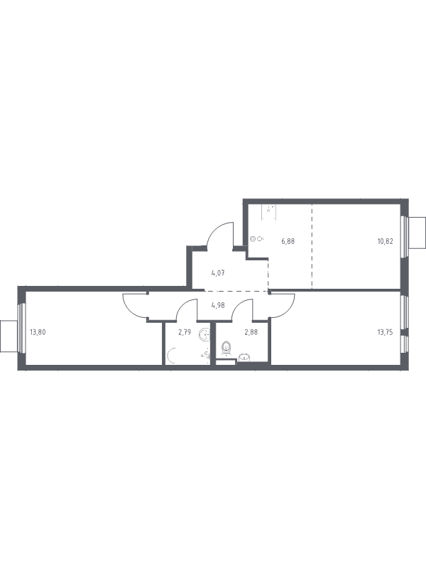 Продажа 2-комн квартиры в новостройке Коробово д., 10 км до МКАД,  к. 8.1