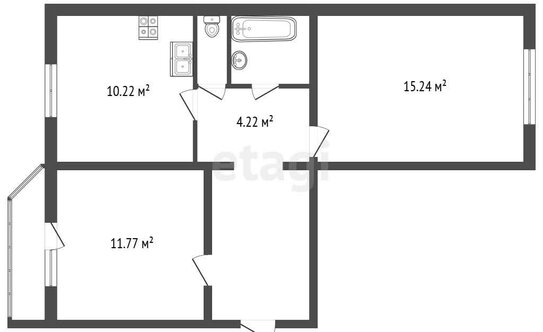 Продажа 2-комн квартиры на вторичном рынке ул Долгоозёрная,  д. 41,  к. 2