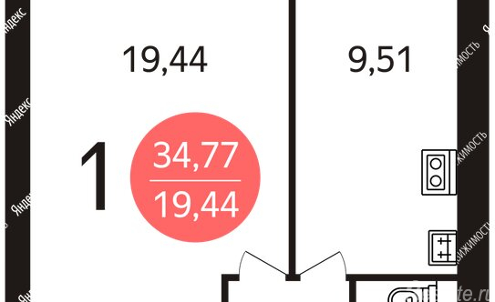 Продажа 1-комн квартиры на вторичном рынке ул Скаковая,  д. 15,  к. 2