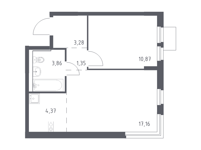 Продажа 1-комн квартиры в новостройке Мытищи г., 1-й Стрелковый пер.,  к. 5