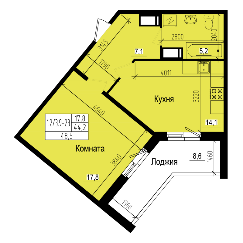 Продажа 1-комн квартиры в новостройке Парголово п., Заречная ул.,  к. 2