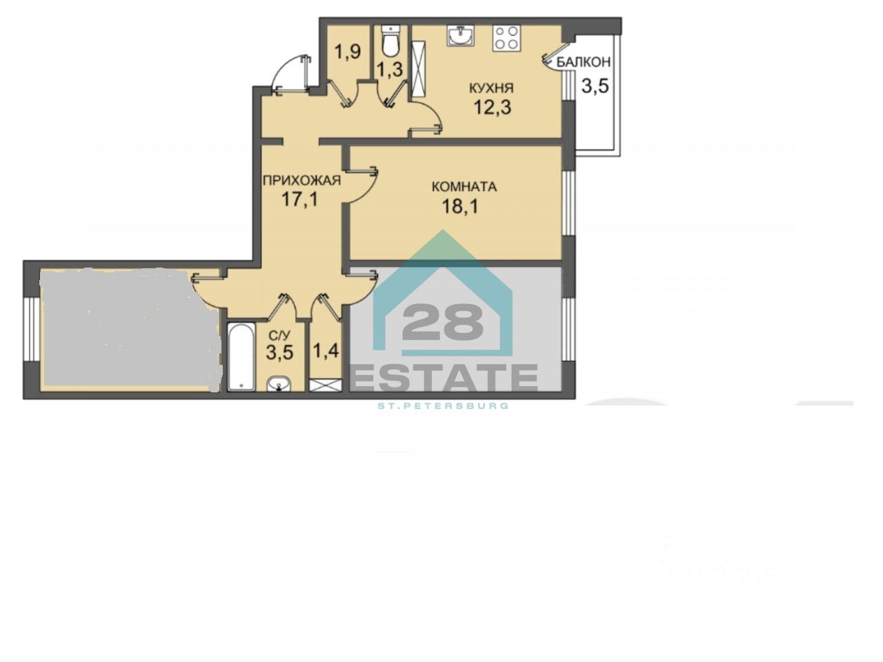 Продажа комнаты проспект Героев, 26к2