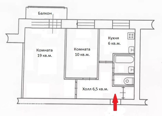 Продажа 2-комн квартиры на вторичном рынке Томилино, Пионерская ул,  д. 24