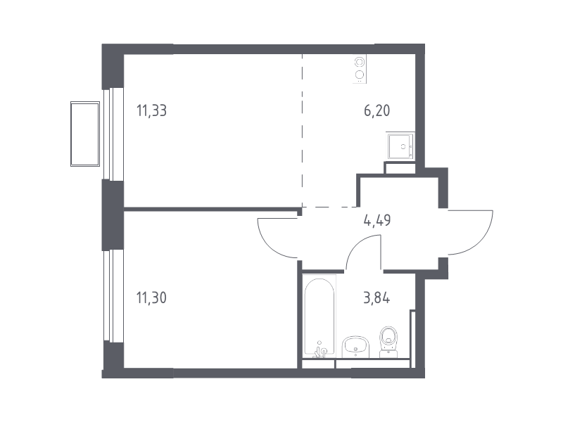 Продажа 1-комн квартиры в новостройке Горки Ленинские пгт, Каширское ш.,  к. 13.2