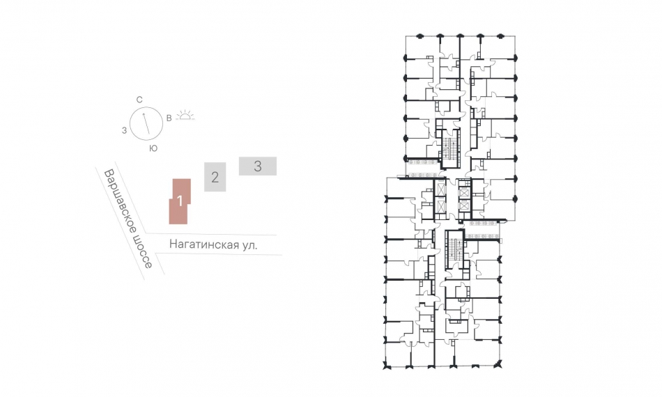 Продажа 3-комн квартиры в новостройке Нагатинская улица, 1