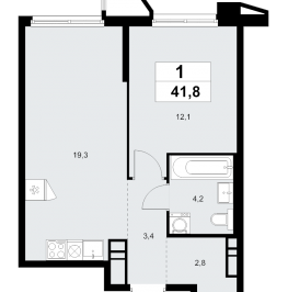 Продажа 1-комн квартиры в новостройке Прокшино д., Проектируемый проезд № 7029, к. 7.1.3 Продажа 1-комн квартиры в новостройке Прокшино д., Проектируемый проезд № 7029, к. 7.1.3