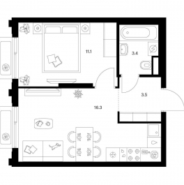 Продажа 1-комн квартиры в новостройке ш. Алтуфьевское, корп.1.1 Продажа 1-комн квартиры в новостройке ш. Алтуфьевское, корп.1.1