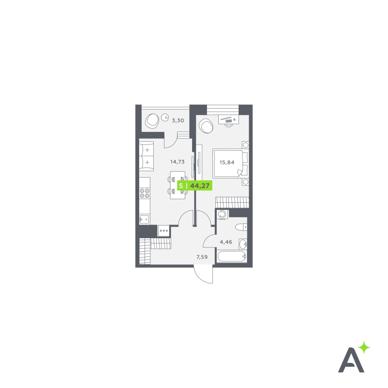 Продажа 1-комн квартиры в новостройке Янино-1 д., Заводская ул.,  к. 1