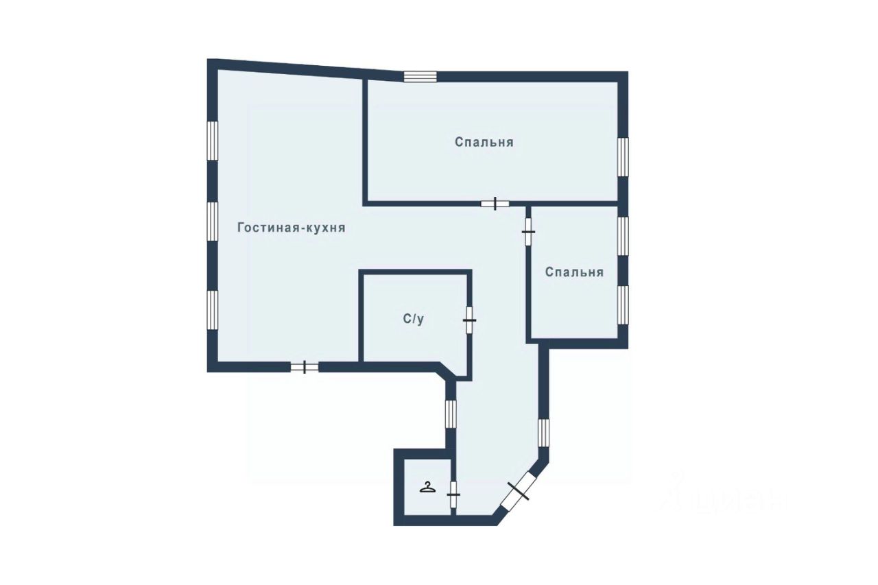 Аренда 2-комн квартиры на вторичном рынке Малый Каковинский переулок, 3