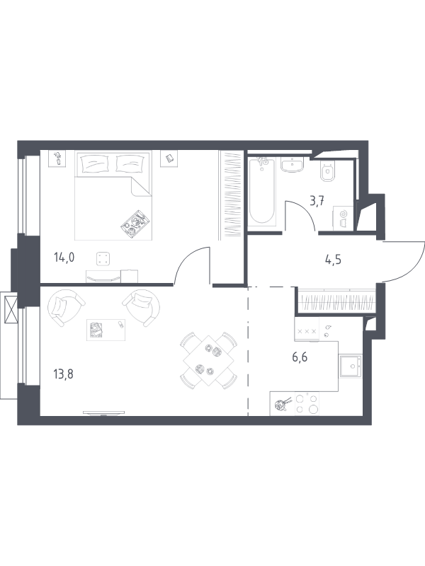 Продажа 1-комн квартиры в новостройке Верейская ул,  к. 3.1