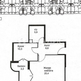 Продажа 1-комн квартиры на вторичном рынке Лобня, ул Центральная,  д. 4