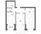 Продать Квартиры вторичка улица Академика Константинова  1 к1 с1 