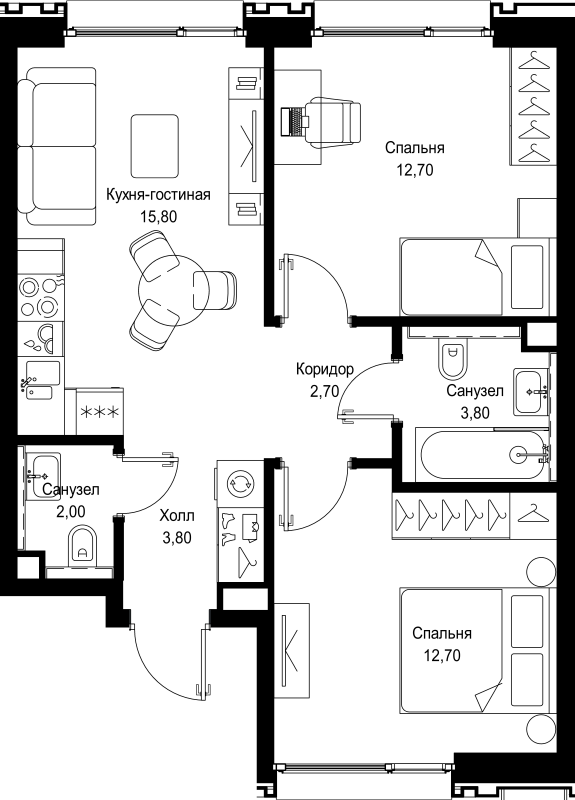 Продажа 2-комн квартиры в новостройке Москва г., Вишнёвая ул.,  к. 5