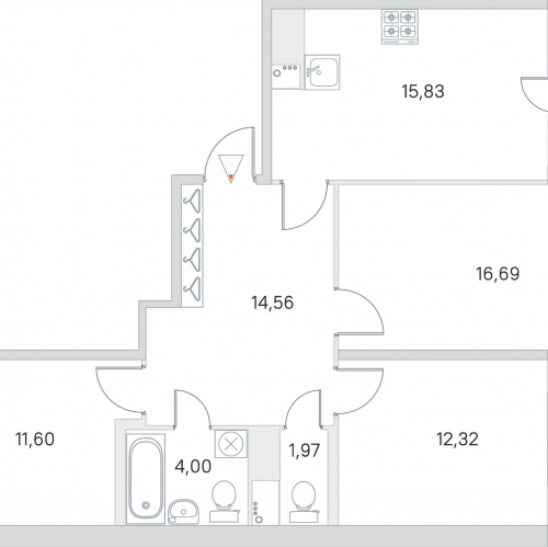 3-комн квартира дер. Янино-1, МО «Заневское сельское поселение»