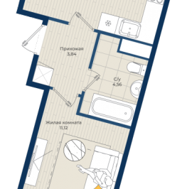 Продажа 1-комн квартиры в новостройке Новоселье п., Центральная ул., к. 1.Б Продажа 1-комн квартиры в новостройке Новоселье п., Центральная ул., к. 1.Б