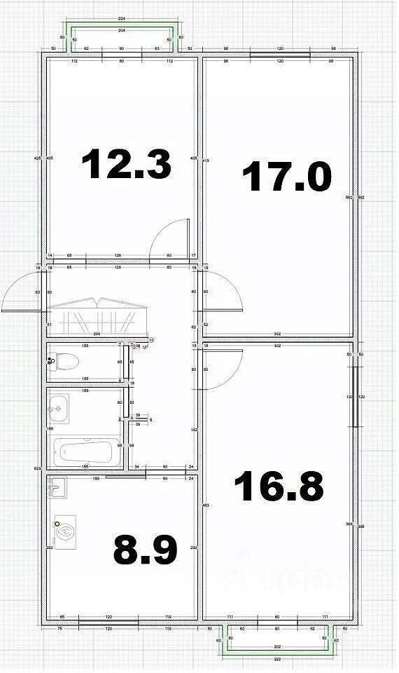 Продажа 3-комн квартиры на вторичном рынке Танковый проезд,  д. 1
