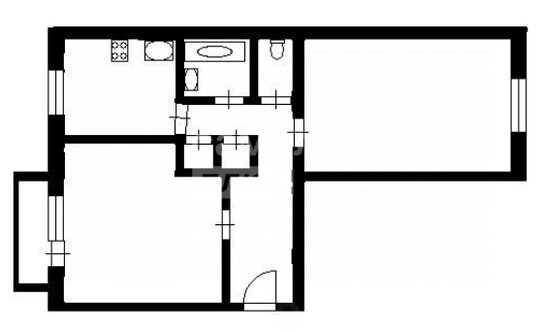 Продажа 2-комн квартиры на вторичном рынке улица Коминтерна,  д. 28